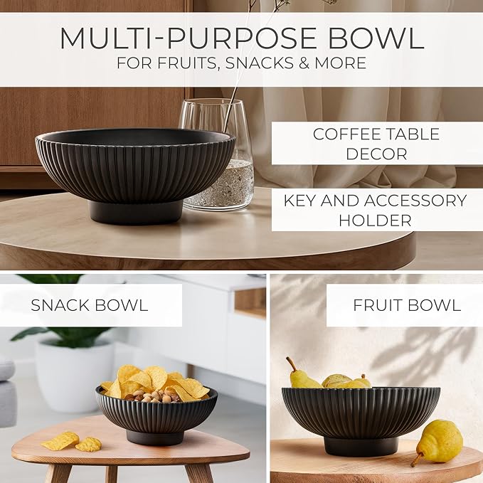 Decorative Concrete Fruit Bowl For Kitchen Counter Or Table Decor – Premium - Image 4