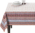 Maison d' Hermine Table Cloth Rectangle Table 100% Cotton 60 x 108 Inches Fall Tablecloth Reusable Everyday Use for Thanksgiving Christmas Decorations Dining Farmhouse Party (Fair Isle)