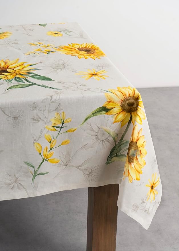 Maison d' Hermine Table Cloth Rectangle Table 100% Cotton 70 x 140 Inches Tablecloth Reusable Decorative for Dining Room Farmhouse Home Valentines Day Decorations Spring Summer - Candice