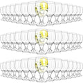 Patelai Set of 48 Water Goblet, 13.5 oz Clear Drinking Glasses Bulk Dishwasher by Patelai