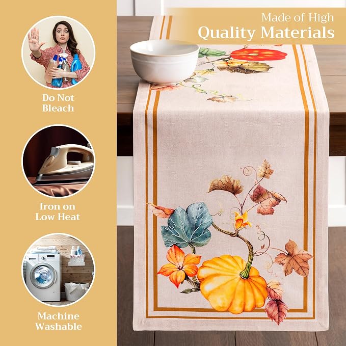 Maison d' Hermine Table Runner 100% Cotton 14.50" x 72" | Table Runners 72 - Image 3