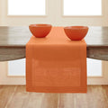 Solino Home 100% Pure Linen Table Runner Pumpkin Hemstitch, 14 x 120 in | by SolinoHome