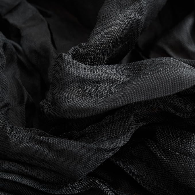 Asee'm 3pcs Black Cheesecloth Table Runner Summer 10FT Boho Gauze Rustic | - Image 5