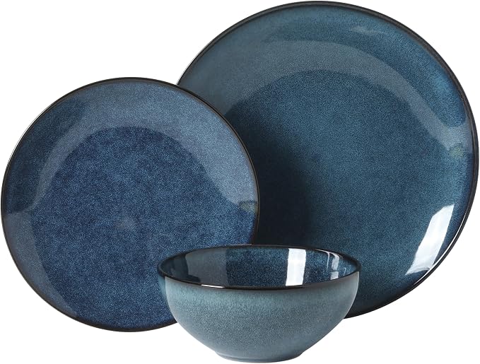 Gibson Elite Castle Peak Plates and Bowls Set, 12-Piece Dinnerware Set - Image 6