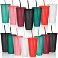 Honeydak 15 Pack Tumbler with Straw and Lid Bulk Cups by Honeydak