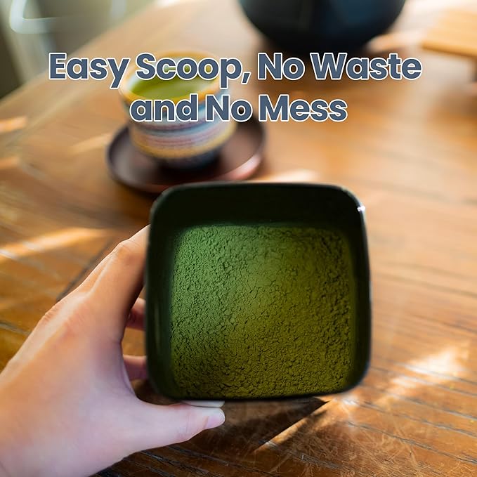 TeaVault Opaque Airtight Matcha Container – Loose Leaf Tea Storage Canister & Organizer for Freshness, Aroma & Flavor. Premium Storage for Matcha Powder, Tea Bags, Chai & Green Tea- 0.6 qt