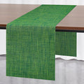 Myir JUN Dark Green Table Runner Home Decor Dining Table Runners | Vinyl Table by MyirJUN