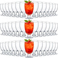 Patelai Set of 48 Water Goblet, 10.5 oz Clear Drinking Glasses Bulk Dishwasher by Patelai