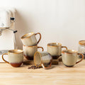 theterra Ceramic Coffee Mugs Set of 6, 12 oz Coffee Cups by TheTerra