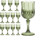 7OZ Plastic Wine Glasses, Reusable Vintage Goblets Unbreakable Drinking Glasses by Unknown