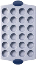 BRONYPRO 24-Cup Non Toxic Nonstick Ceramic Mini Muffin Pan & Cupcake Tin by Bronypro