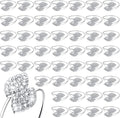 Hotop 12 Piece Silver Napkin Rings Set by HOTOP