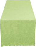 DII Everyday Collection, Fringed Solid Tabletop, Table Runner by DII