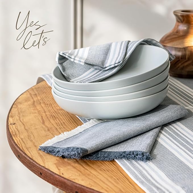Over&Back 18x90 Woven Striped Table Runner - Image 7