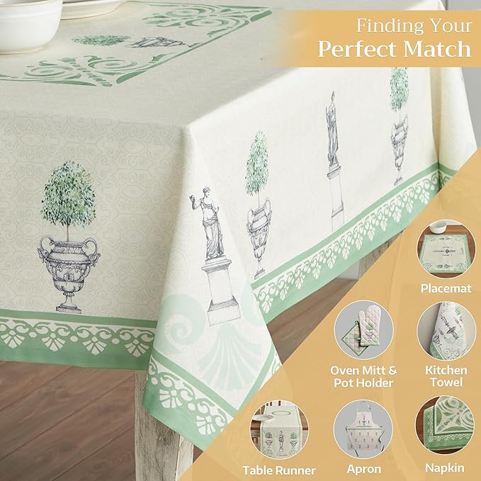 Maison d' Hermine Jardin du Roy 100% Cotton Tablecloth 60 - inch by 60 - inch.