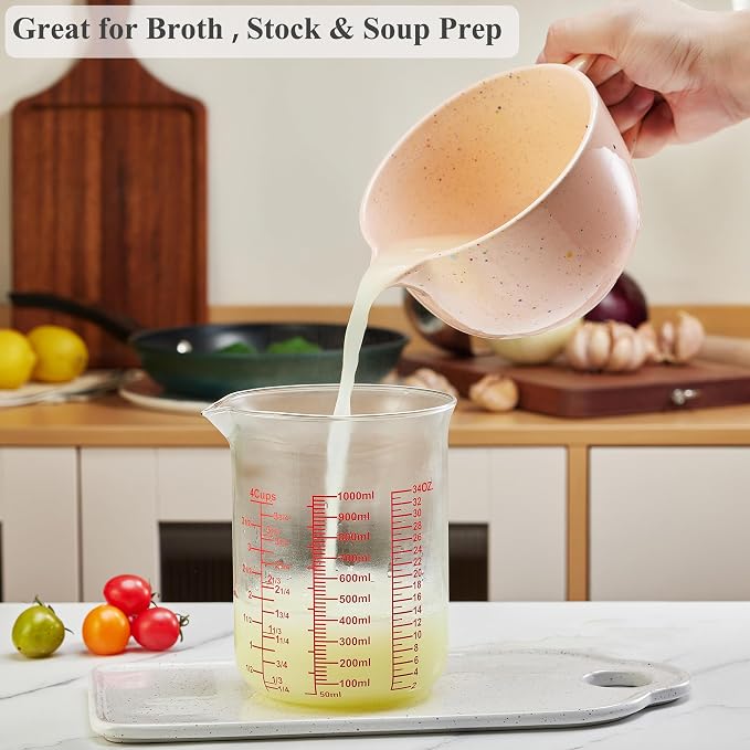 High Borosilicate Glass Measuring Cup-V-Shaped Spout，Glass Measuring Beaker - Image 5