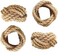 Jute Napkin Rings Set of 4 | Elegant Woven Nautical Napkin Rings | 100% Natural by Jolitee
