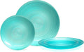 " OCCASIONS " 240 Plates Pack,(120 Guests) Premium Wedding Party Disposable Plastic Plates Set -120 x 10'' Dinner + 120 x 7'' Salad/Dessert (Belize, Aqua)