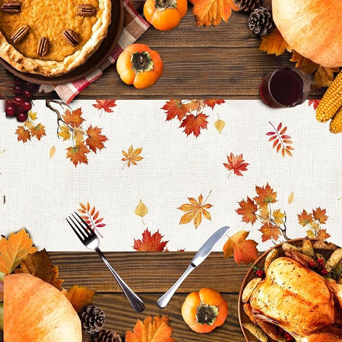 Bonsai Tree Fall Table Runner 120, Fall Runners - Image 4