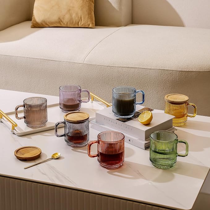Lysenn Glass Coffee Mug with Lid - Image 6