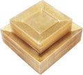 Liacere 60Pieces Gold Glitter Plastic Plates - Premium Square Disposable - Include 30PCS 9.5inch Gold Dinner - 30PCS 7inch Gold Dessert/Salad Plates for Party&Wedding&Christmas