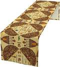 Vintage Ancient Egypt Table Runner Retro Old Egyptian Hieroglyphics Print by moderw