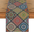 Artoid Mode Boho Bohemia Style Table Runner, Vintage Rustic Farmhouse Kitchen by ArtoidMode