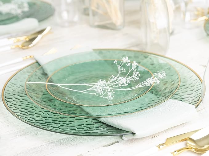 PLASTICPRO 32 Piece Combo Plates Set includes 16-7'' inch Plate & 16-10'' inch - Image 5