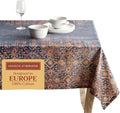 Maison d' Hermine Table Cloth Rectangle Table 100% Cotton 54 x 72 Inches Fall Tablecloth Reusable Everyday Use for Thanksgiving Christmas Decorations Dining Farmhouse Party (Imperfection)