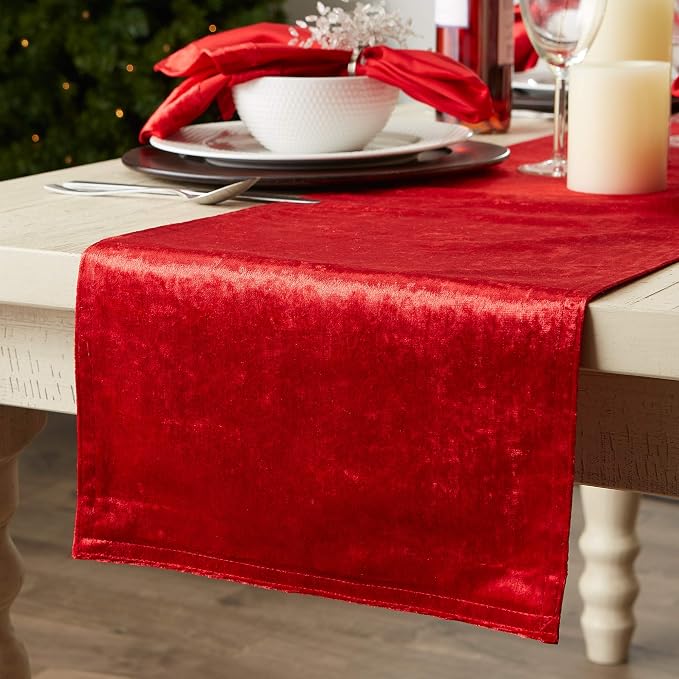 DII Velvet Collection Tabletop, Table Runner - Image 6