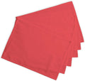 Calicot Placemats Set of 6 100% Cotton Washable Cloth Place Mats, Reusable Table Mats for Spring/Summer & Thanksgiving Christmas Decorations Kitchen Dining Party Wedding (Tomato Red, 13" x 19")