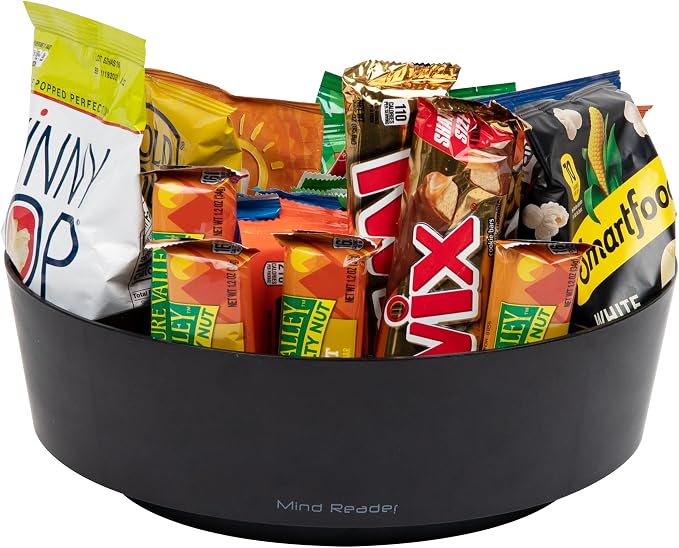 Mind Reader Snack Carousel, Countertop Organizer, Snack Tray, Condiment Holder by MindReader
