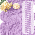 15 Pack Lavender Cheesecloth Table Runner 17 x 108 inch Cheese Cloth Table by Yorcari