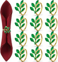 WILLBOND Leaf Napkin Rings Holders Fall Party Napkin Rings by Willbond+Technology+Limited