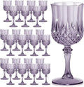 7OZ Plastic Wine Glasses, Reusable Vintage Goblets Unbreakable Drinking Glasses by Unknown