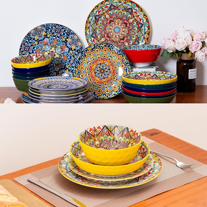 16 Pieces Dinnerware Sets, Service - Image 8
