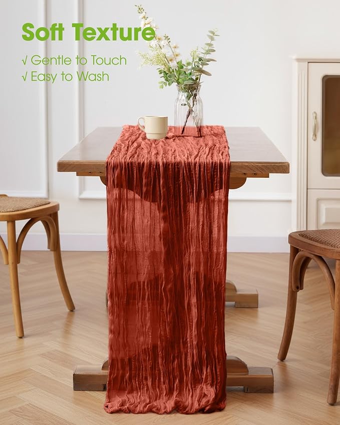 Pureegg 2-Pack Fall Thanksgiving Table Runner, Baby Shower, Wedding and - Image 4