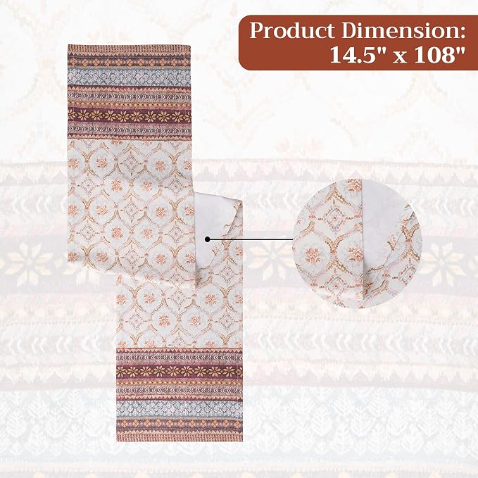Maison d' Hermine Table Runner 100% Cotton 14.50" x 108" | Table Runners 108 - Image 7