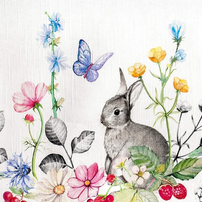Maison d' Hermine Table Cloth Rectangle Table 100% Cotton 54 x 72 Inches Tablecloth Reusable Decorative for Dining Room Farmhouse Home Valentines Day Decorations Spring Summer - Printemps