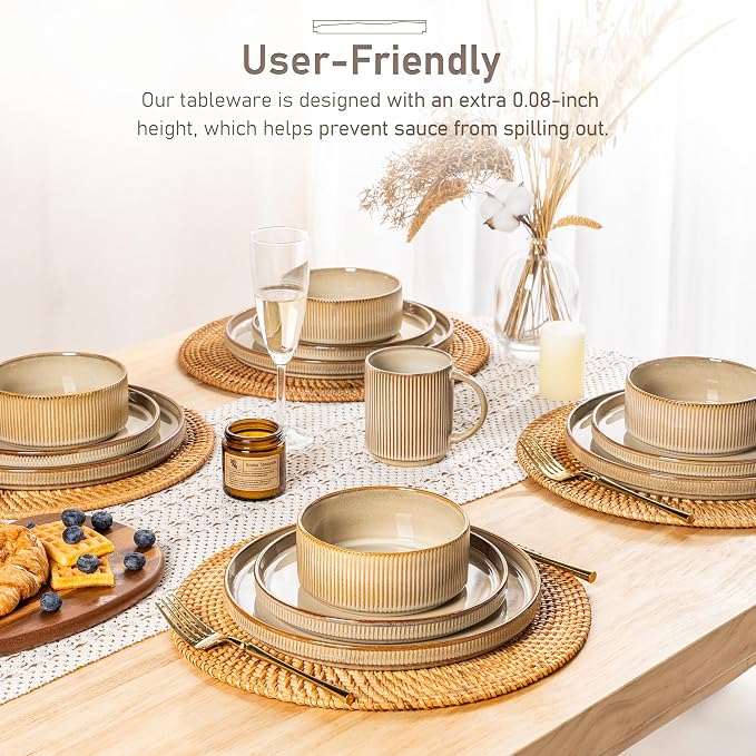 GBHOME Stoneware Dinnerware Sets - Image 6