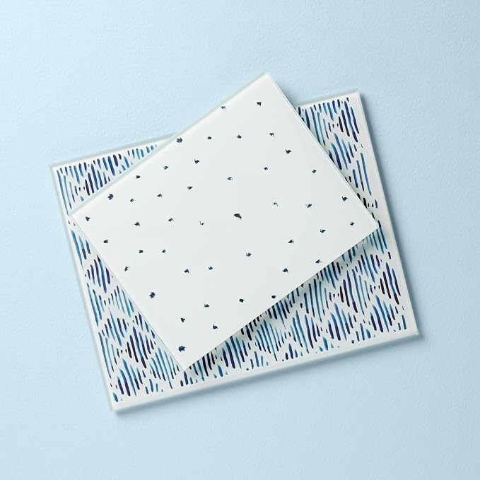 Lenox 895698 Blue Bay 2-Piece Glass Cutting Board Set - Image 4