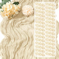 30 Pack Ivory Cheesecloth Table Runner 17 x 108 inch Cheese Cloth Table Runners by Yorcari