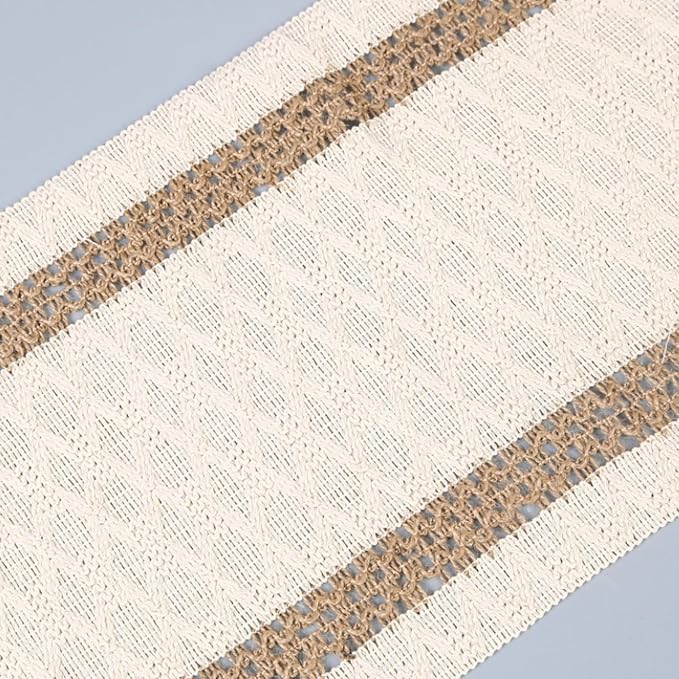 Boho Table Runner 108 Inches Long Summer Farmhouse Macrame Table Runner Cotton - Image 6
