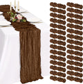 30 Pack Cheesecloth Table Runner 10FT Brown Table Runner Boho Gauze Cheese by Showgeous