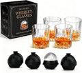 BELLAFORTE Whiskey Glasses, Old Fashioned Glass Set of 8 – 4 Bourbon Glasses + by BELLAFORTE
