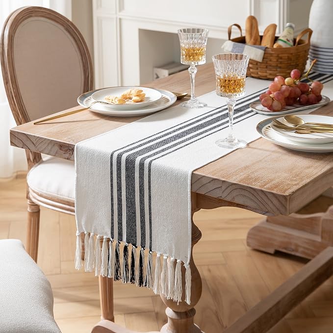 Boho Table Runner for Modern Farmhouse Decor, Dining Table décor 13 x 72 Inch - Image 2