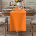 Orange Table Runner, Waterproof Washable Runners 108 Inches Long | Reusable by KAIPHO