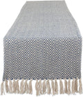 DII Woven Basic Tabletop Collection, Chevron Table Runner, French Blue by DII