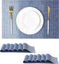 Leetaltree Gradient Blue Woven Placemats Set of 24 by Leetaltree-ArtatEveryTable