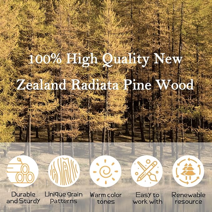 60 Pieces Unfinished Wood Coasters, GOH DODD 4 Inch Wooden Blanks with Non-Slip Pads for Laser Engraving Wood Burning Staining Painting Decoupage Housewarming Gifts Wedding Crafts Education